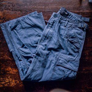ROOTS Men's Cargo Pants Pre Love 34x25 100% Cotton